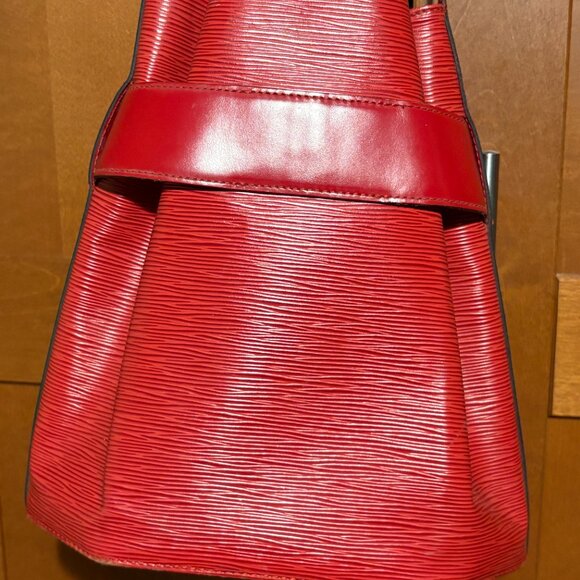 LOUIS VUITTON Epi Sac Depaule GM Shoulder Bag Red M80207 LV Auth 131025 - Picture 15 of 16